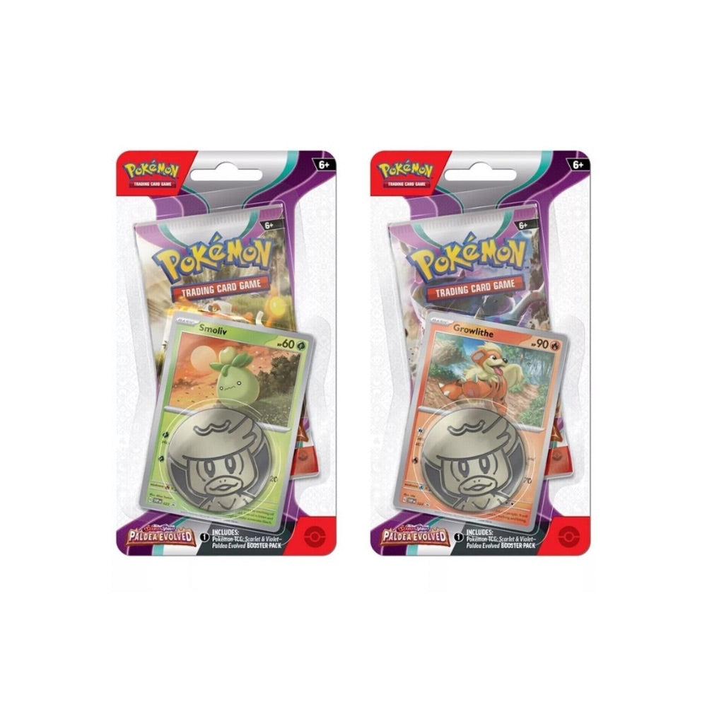 Pokémon TCG Cards Scarlet & Violet Paldea Evolved 1-Pack Checklane Blister
