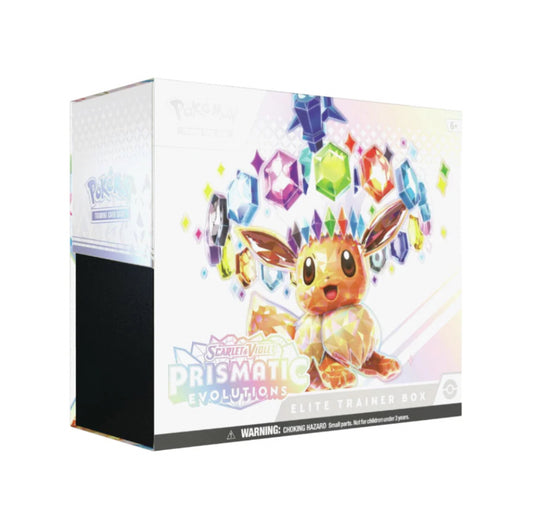 Pokémon TCG Cards Scarlet & Violet Prismatic Evolutions Elite Trainer Box