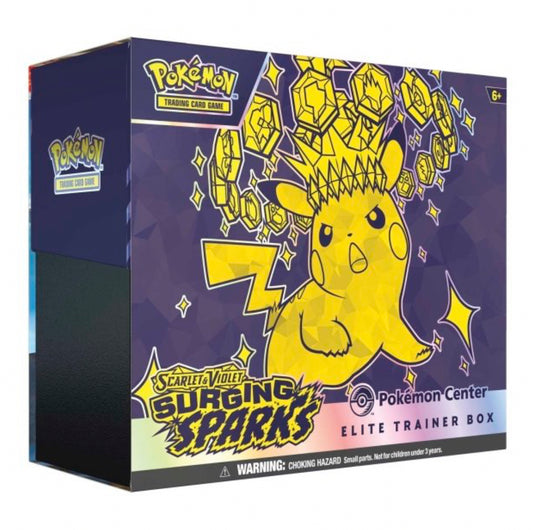 Pokémon TCG Cards Scarlet & Violet Surging Sparks Pokémon Center Elite Trainer Box
