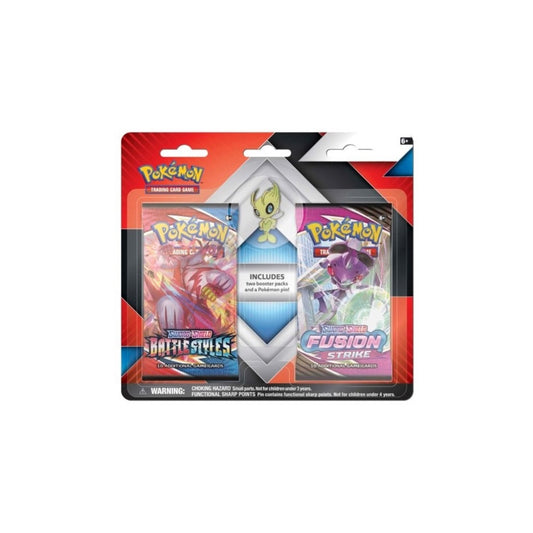 Pokémon TCG Cards Sword & Shield Battle Styles Fusion Strike Pin 2-Pack Blister