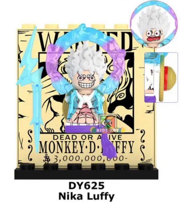 One Piece Monkey D. Luffy Gear 5 Blue Aura | Building Blocks